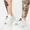 Buffalo London Platforms White Classic Low Patent Leather Sneakers