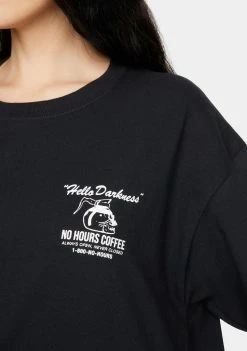 No Hours Tops Hello Graphic Tee