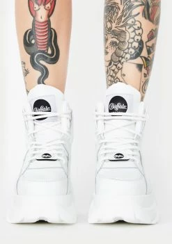 Buffalo London Platforms Classic High Top Leather Sneakers