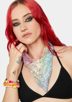 Stinnys Scattered Rainbow Bandana Scarves & Gloves