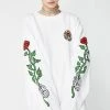 No Hours Tops Roses Long Sleeve Tee