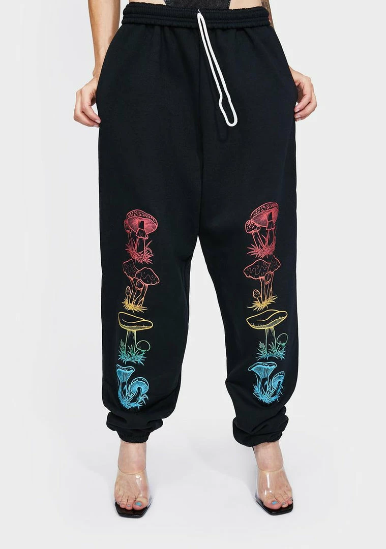 No Hours All Caps Jogger Sweatpants Bottoms