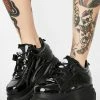 Buffalo London Platforms Classic Low Patent Leather Sneakers