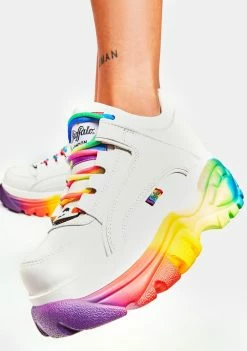Buffalo London Platforms Rainbow Classic Low Platform Sneakers