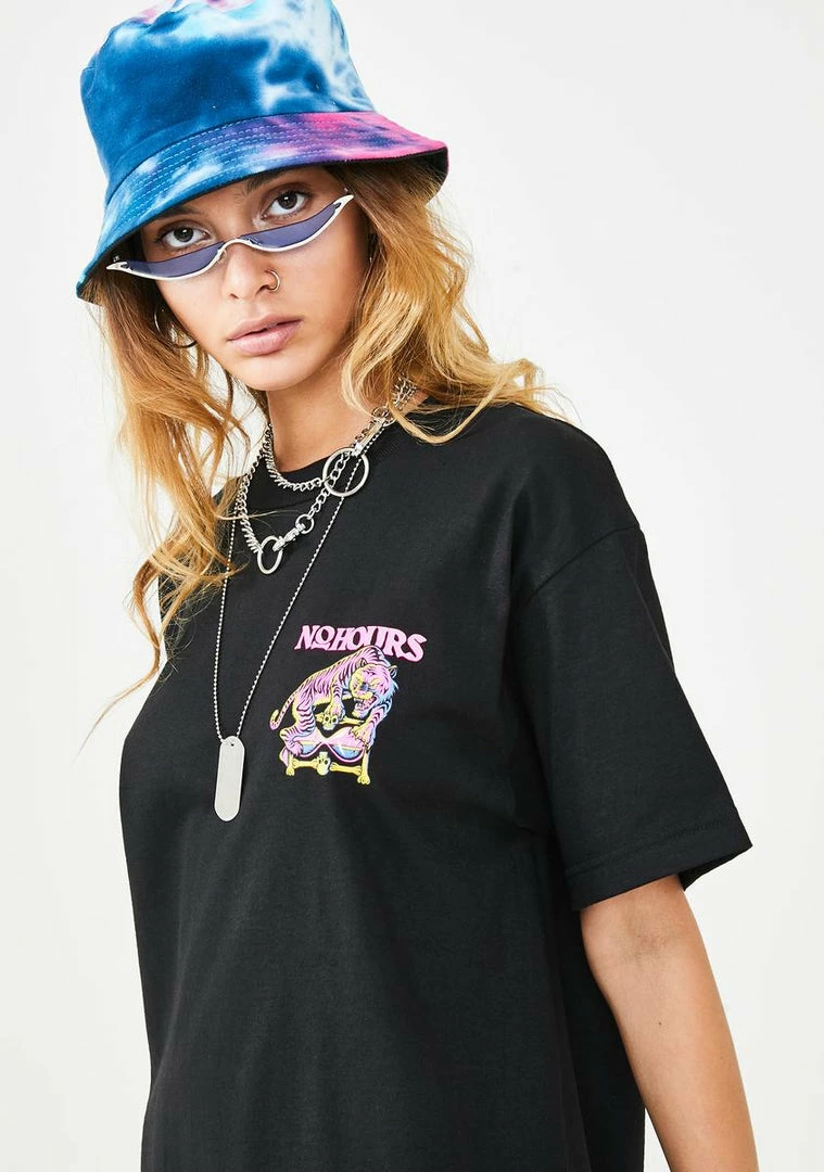 No Hours Le Tiger Graphic Tee Tops