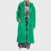 Girlfriend Material Green Kai Faux Fur Coat Faux Fur Jacket