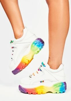 Buffalo London Platforms Rainbow Classic Low Platform Sneakers
