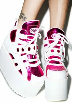 Buffalo London BB Spice Pink Platforms
