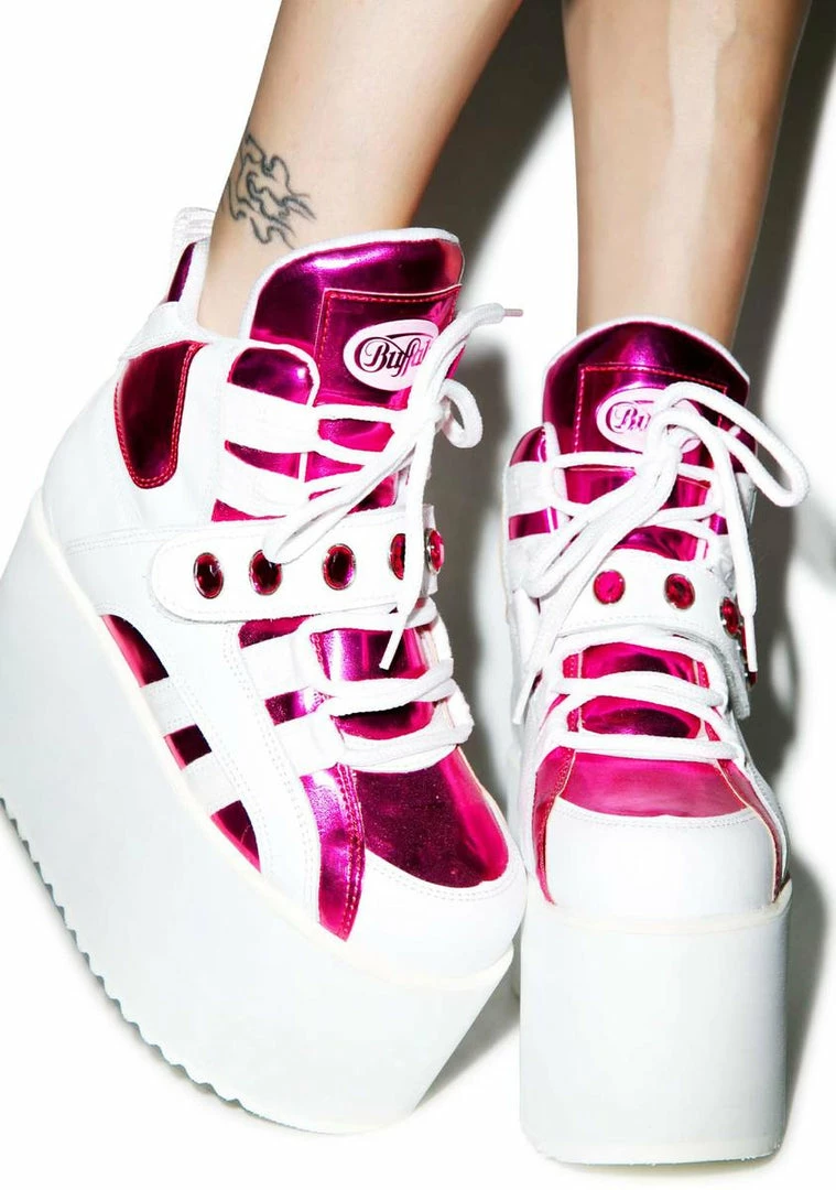 Buffalo London BB Spice Pink Platforms