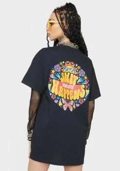 No Hours Tops It Happens Graphic Tee