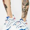 Buffalo London UK Flag Classic Low Leather Sneakers Platforms