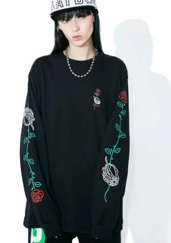 No Hours Long Stem Long Sleeve Tee Tops