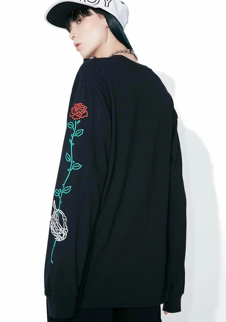 No Hours Long Stem Long Sleeve Tee Tops