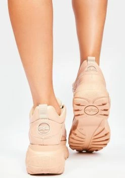 Buffalo London Biscuit Classic Low Leather Platform Sneakers